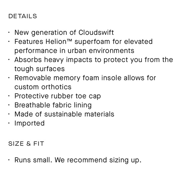 On Cloudswift sneakers NWOT size 6 - Picture 15 of 16